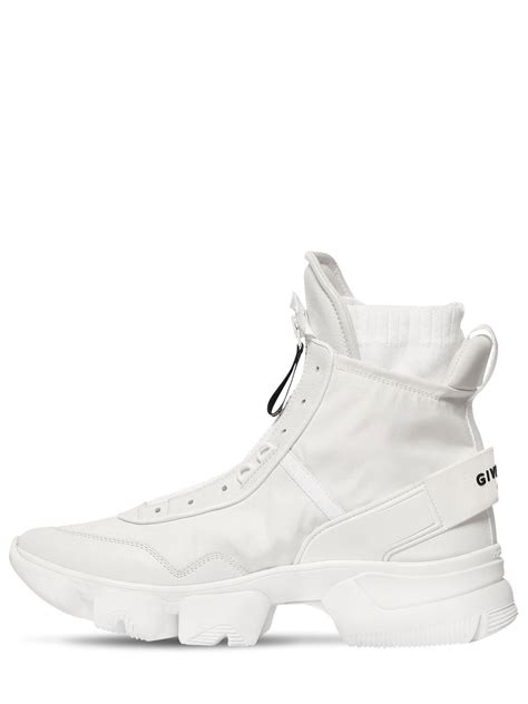 givenchy white jaw nylon sock high top sneakers price|Givenchy Jaw Nylon Sock High Top Sneakers In White .